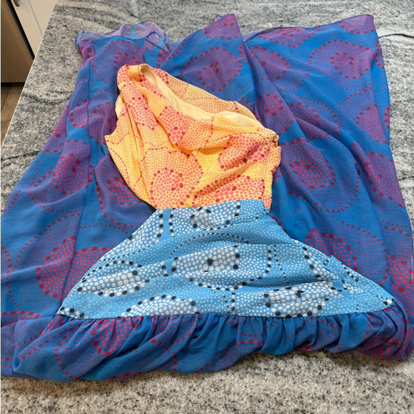 STAUD Ashlyn One Shoulder Chiffon Maxi Dress - Picture 12 of 12